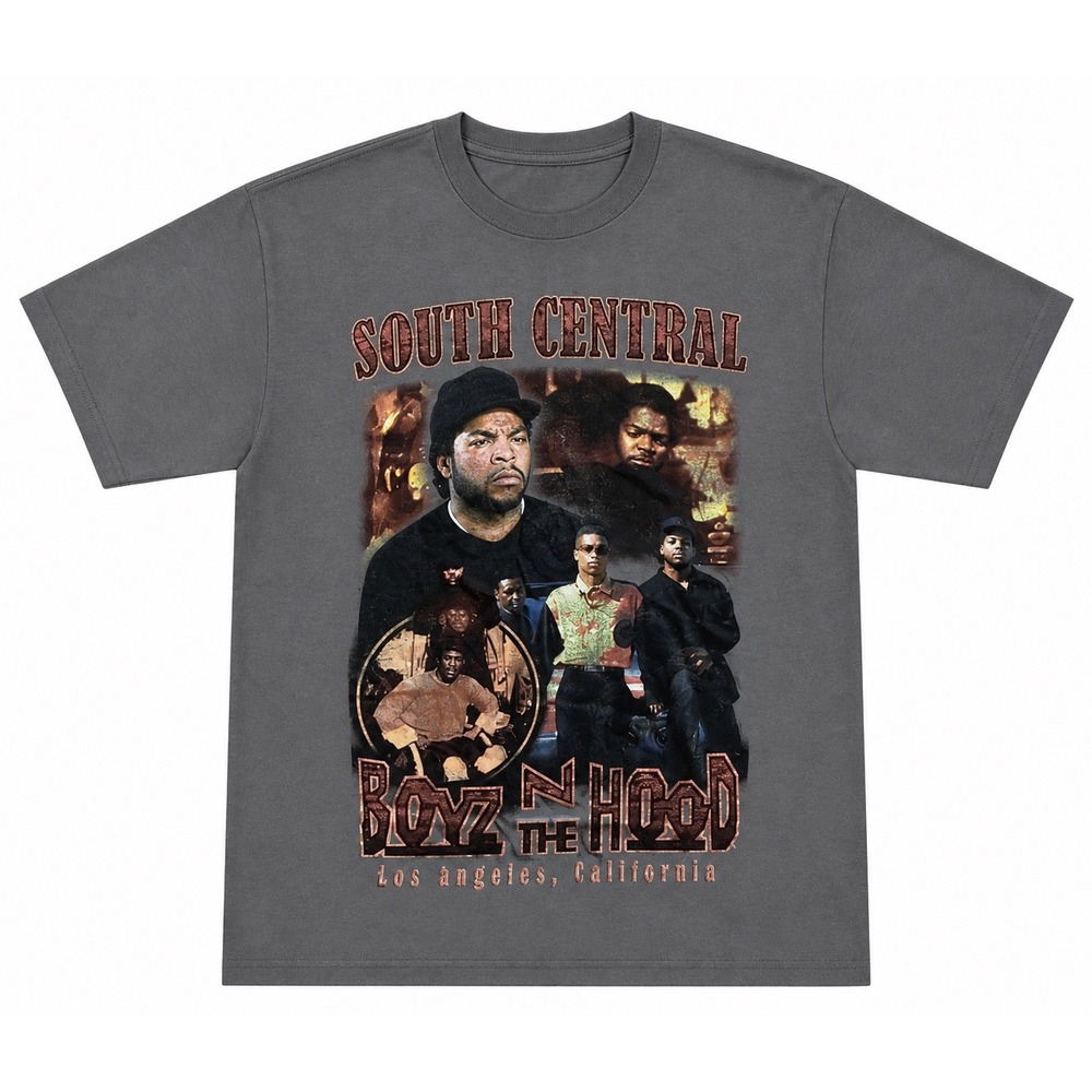 Boyz N The Hood South Central Graphic Tee Gray Mens Medium Ice Cube 90s Movie